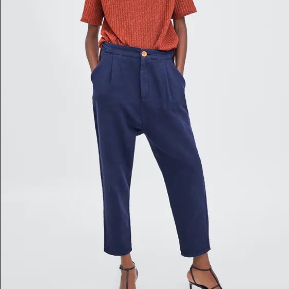 Zara Blue trousers - Picture 1 of 4